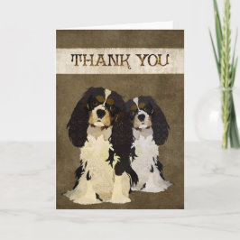 Tarjeta De Agradecimiento Rey arrogante Dogs Thank You Card