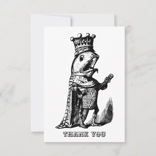 Tarjeta De Agradecimiento Rey pez  (Anverso)