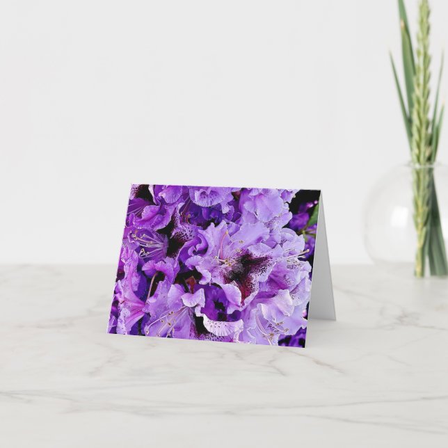 Tarjeta De Agradecimiento Rhododendron alemán (Anverso)