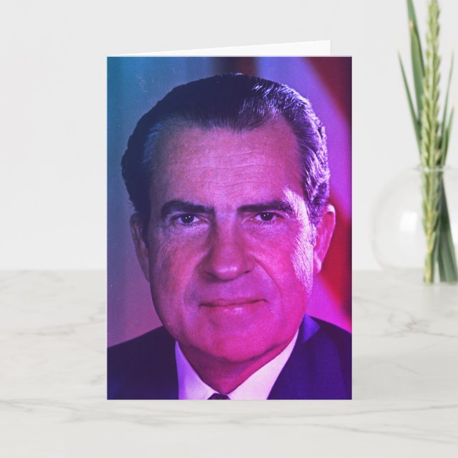 Tarjeta De Agradecimiento Richard Nixon, presidente norteamericano de Califo (Anverso)