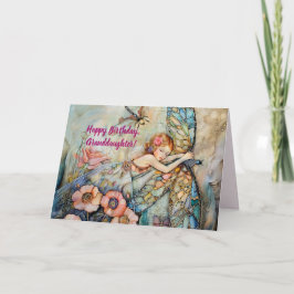 TARJETA DE AGRADECIMIENTO RIDE THE DRAGONFLY GRANDDAUGHTER BIRTHDAY CARD