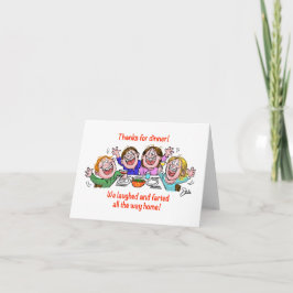 Tarjeta De Agradecimiento Ríe y despierta