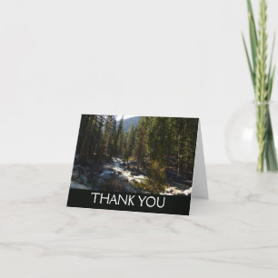 Tarjeta De Agradecimiento Río Kaweah en el Parque Nacional Sequoia