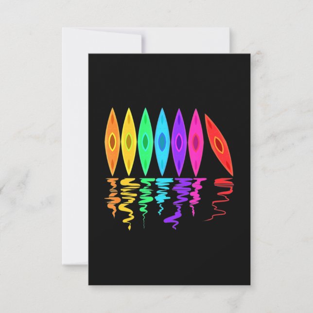 Tarjeta De Agradecimiento Río Kayak (Anverso)