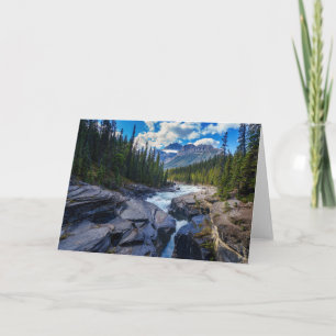 Tarjeta De Agradecimiento Río Mistaya Alberta, Canadá