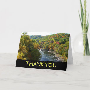 Tarjeta De Agradecimiento Río Ohiopyle en Otoño II Pennsylvania Otoño