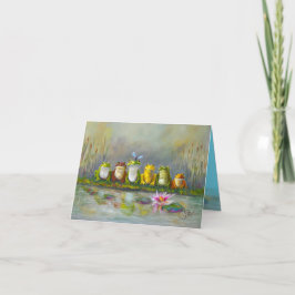 Tarjeta De Agradecimiento Río Ribbit