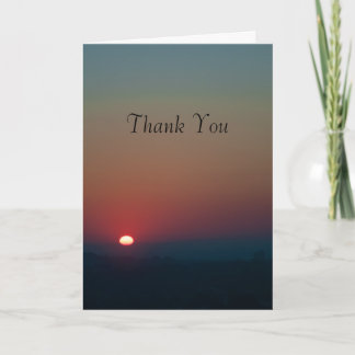 Tarjeta De Agradecimiento Rising Sun Gracias