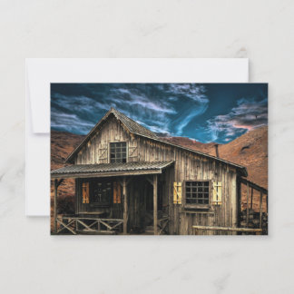 Tarjeta De Agradecimiento Ristic Rural Mountain Home