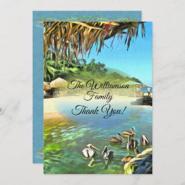 Tarjeta De Agradecimiento River Meets Ocean Gracias 0330