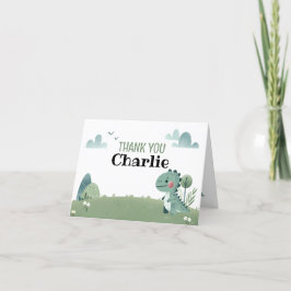 Tarjeta De Agradecimiento Roarsome Dino Birthday –