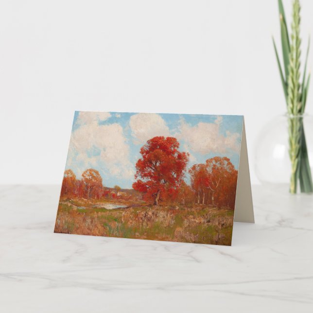 Tarjeta De Agradecimiento Robert Julian Onderdonk a-día-nublado-azulbonitos (Anverso)