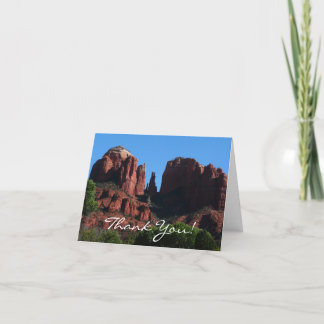 Tarjeta De Agradecimiento Roca catedral en el Monumento a Sedona Arizona