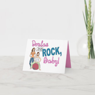 Tarjeta De Agradecimiento ¡Roca de Doulas! Notecard