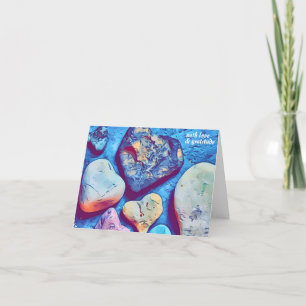 Tarjeta De Agradecimiento Rocas de amor - Una colección de cartas rocas en f