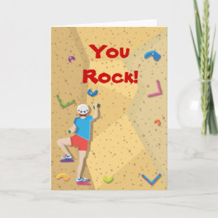 Tarjeta De Agradecimiento Rock Climbing Fiesta