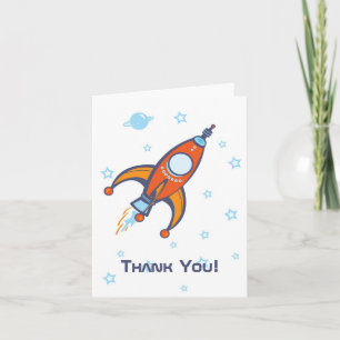 Tarjeta De Agradecimiento Rocket le agradece cardar