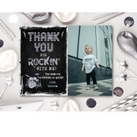 Tarjeta de agradecimiento Rockstar Rocker Tiza Gru