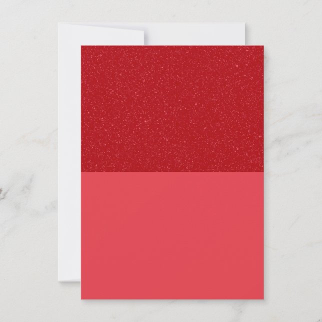 Tarjeta de agradecimiento roja de tomate con brill (Anverso)