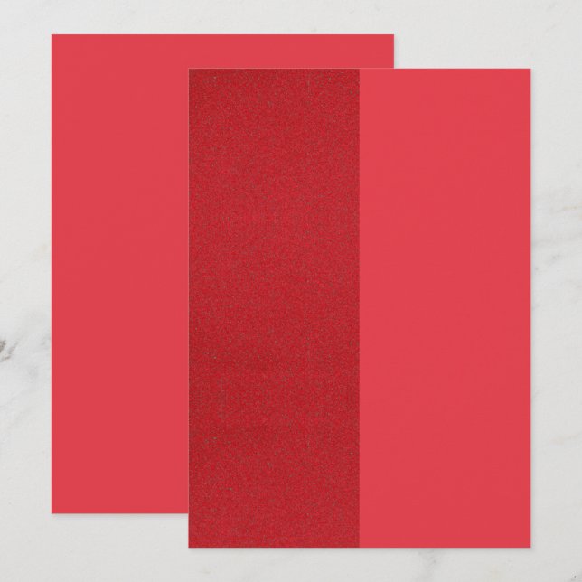 Tarjeta de agradecimiento roja dividida - Opción d (Anverso / Reverso)