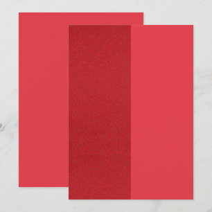 Tarjeta de agradecimiento roja dividida - Opción d