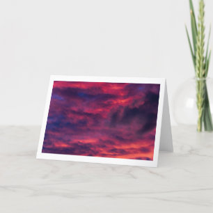 Tarjeta De Agradecimiento rojo de agosto