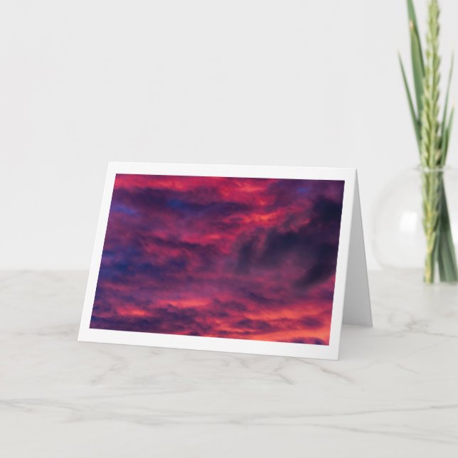 Tarjeta De Agradecimiento rojo de agosto (Anverso)