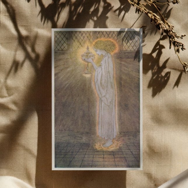 Tarjeta De Agradecimiento Romance Antiguo de Arthur Rackham del Rey Arturo (Subido por el creador)