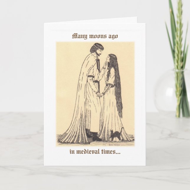 Tarjeta De Agradecimiento "Romance florecido" (Anverso)