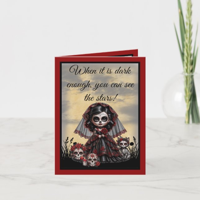 Tarjeta De Agradecimiento Romance Oscuro_ Princesa Oscura (Anverso)