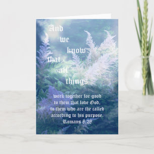 Tarjeta De Agradecimiento Romanos Astilbe Blue Mist 8:28