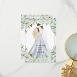 Tarjeta De Agradecimiento Romantic Watercolor Wedding