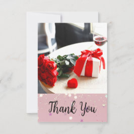 Tarjeta De Agradecimiento Romantic wedding flowers blooming garden