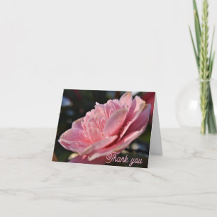 Tarjeta De Agradecimiento rosa