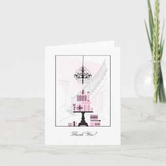 Tarjeta de agradecimiento - Rosa