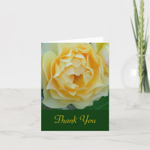 Tarjeta De Agradecimiento "Rosa amarilla / GRACIAS" NOTECARD