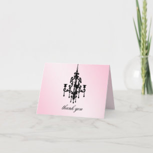 Tarjeta De Agradecimiento rosa de la lámpara 311-Shimmer