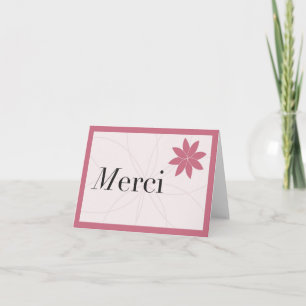 Tarjeta De Agradecimiento Rosa de Merci