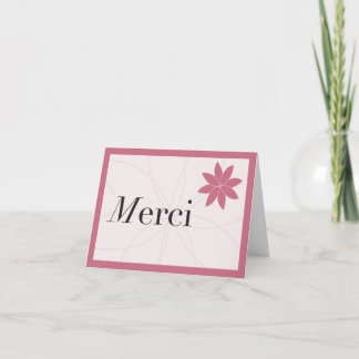 Tarjeta De Agradecimiento Rosa de Merci
