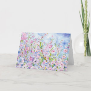 Tarjeta De Agradecimiento rosa de Sharon Blank Notecard