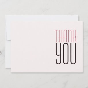 Tarjeta De Agradecimiento Rosa Dorado Minimalista Profesional Moderno