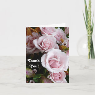 Tarjeta De Agradecimiento Rosa Rosa Bouquet - ¡Gracias!