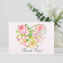 Tarjeta De Agradecimiento Rosa Rosa Cariño Gracias Cartas