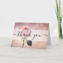 Rosa Rosa Única Personalizada Gracias
