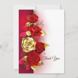 Tarjeta De Agradecimiento Rosas