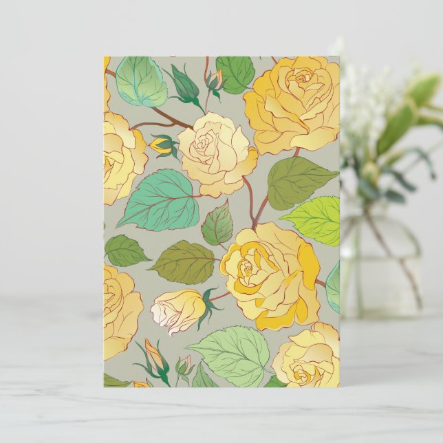 TARJETA DE AGRADECIMIENTO ROSAS 1 (Anverso de pie)