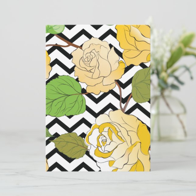 Tarjeta De Agradecimiento Rosas 12 (Anverso de pie)