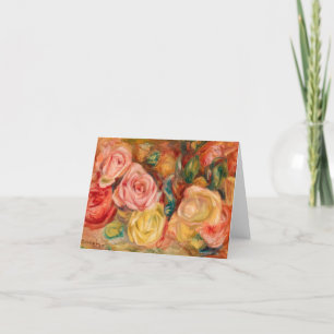 Tarjeta De Agradecimiento Rosas, 1912 por Pierre-Auguste Renoir