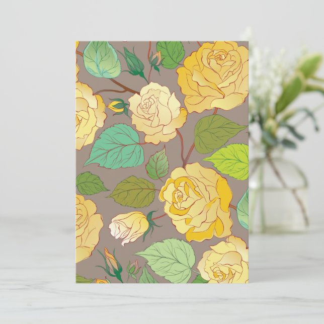 TARJETA DE AGRADECIMIENTO ROSAS 3 (Anverso de pie)