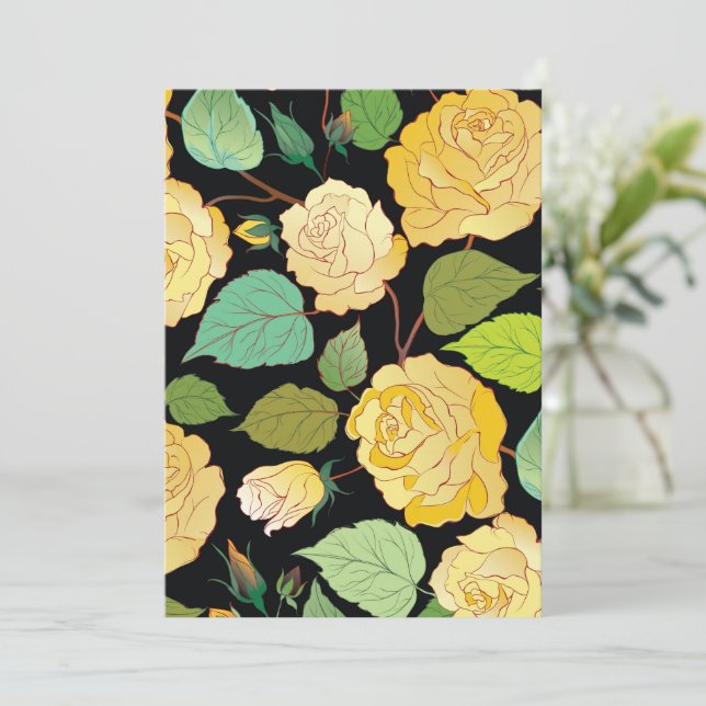 TARJETA DE AGRADECIMIENTO ROSAS 8 (Anverso de pie)